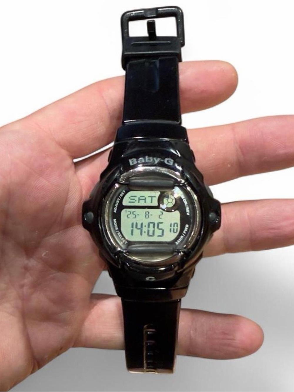 Baby-G black digital watch rare Japan